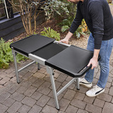 Weber Grilltisch 3400154, ausziehbar, universell einsetzbar grau/schwarz, für SLATE, Lumin, Pulse uvm.