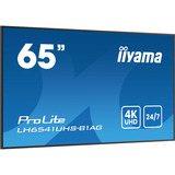 iiyama ProLite LH6541UHS-B1AG, Public Display schwarz (glänzend), UltraHD/4K, VA, HDMI