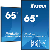 iiyama ProLite LH6541UHS-B1AG, Public Display schwarz (glänzend), UltraHD/4K, VA, HDMI