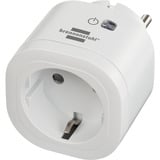 Brennenstuhl Connect WiFi Steckdose WA 3600 XS02 weiß, Sprachsteuerung, Zeitschaltuhr, App