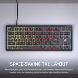 Corsair K55 CORE TKL, Gaming-Tastatur schwarz, DE-Layout, Rubberdome