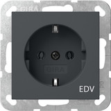 Gira Steckdose Aufdruck EDV anthrazit, Retail