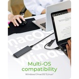 ICY BOX IB-1808MCT-CU31, Laufwerksgehäuse schwarz