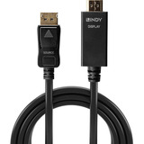 Lindy Adapterkabel DisplayPort > HDMI 10,2 Gbit/s schwarz, 3 Meter