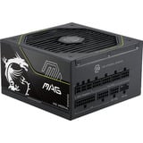 MSI MAG A1000PLS PCIE5 1000W, PC-Netzteil schwarz, 1x 12-Pin High Power GPU, 4x PCIe, Kabelmanagement, 1000 Watt