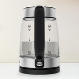 Tefal KI6058 Glas, Wasserkocher transparent/silber, 2.200 Watt, 1,7 Liter