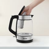 Tefal KI6058 Glas, Wasserkocher transparent/silber, 2.200 Watt, 1,7 Liter
