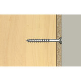 fischer Spanplattenschraube PowerFast II 6,0x60 Senkkopf TX 100 Stück, mit Teilgewinde, Edelstahl A4