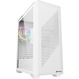 Sharkoon VS9 RGB Generalüberholt, Tower-Gehäuse weiß, Tempered Glass