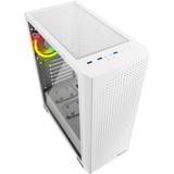Sharkoon VS9 RGB Generalüberholt, Tower-Gehäuse weiß, Tempered Glass