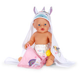 ZAPF Creation BABY born® Kapuzenhandtuch Set, Puppenzubehör 