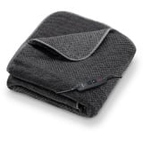 Beurer Wärmezudecke HD 65 Dark Grey, Heizdecke dunkelgrau, 130 x 180 cm