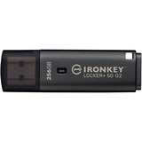 Kingston IronKey Locker+ 50 G2 256 GB, USB-Stick anthrazit, USB-A 3.2 Gen 1