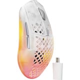 SteelSeries Aerox 3 Wireless Gen 2 Ghost, Gaming-Maus weiß/transparent
