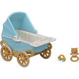 EPOCH Sylvanian Families - Schokoladenhasen Zwillinge mit Kinderwagen, Konstruktionsspielzeug 
