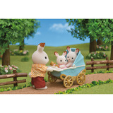 EPOCH Sylvanian Families - Schokoladenhasen Zwillinge mit Kinderwagen, Konstruktionsspielzeug 