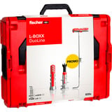 fischer Aktion L-BOXX 102 DuoLine, Dübel hellgrau/rot, 833-teilig