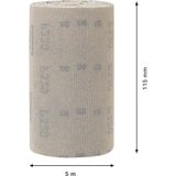 Bosch Professional Expert M480 Netzschleifrolle 115mm, K320, Schleifblatt 5 Meter Rolle, auch zum Handschleifen
