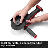 EINHELL Professional Akku-Winkelschleifer AXXIO 18/115 Q, 18Volt rot/schwarz, ohne Akku und Ladegerät