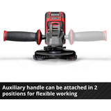 EINHELL Professional Akku-Winkelschleifer AXXIO 18/115 Q, 18Volt rot/schwarz, ohne Akku und Ladegerät