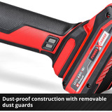 EINHELL Professional Akku-Winkelschleifer AXXIO 18/115 Q, 18Volt rot/schwarz, ohne Akku und Ladegerät
