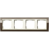 Gira Abdeckrahmen vierfach braun, Retail