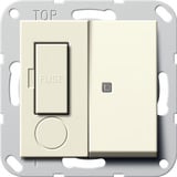Gira Fused outlet 13 Ampere mit Kontrolllicht, Steckdose weiß, Retail