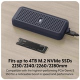  Hyper Drive EcoSmart USB4 SSD Enclosure, Laufwerksgehäuse dunkelblau