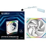 Lian Li UNI FAN SL120 Wireless, Gehäuselüfter weiß, 120 mm