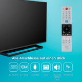 Toshiba 43UV3363DA, LED-Fernseher 108 cm (43 Zoll), schwarz, UltraHD/4K, Triple Tuner, SmartTV, VIDAA
