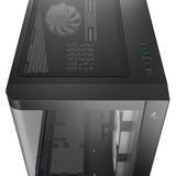 DeepCool CG530U 4F, Tower-Gehäuse schwarz, Gebogene Glasvitrine