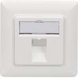 Leerdose für Keystone Module, 1x RJ-45, Anschlussdose