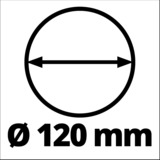 EINHELL Erdbohrer 120mm für Akku-Erdbohrer GP-EA 18/150 Li BL