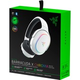 Razer Barracuda X Chroma , Gaming-Headset weiß, Bluetooth 5.3, USB-Dongle