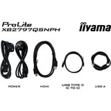 iiyama ProLite XB2797QSNPH-B1, LED-Monitor 68.5 cm (27 Zoll), schwarz (matt), QHD, IPS, Webcam, Mikro, USB-Hub