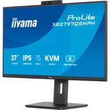iiyama ProLite XB2797QSNPH-B1, LED-Monitor 68.5 cm (27 Zoll), schwarz (matt), QHD, IPS, Webcam, Mikro, USB-Hub