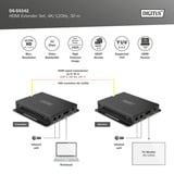 Digitus 4K HDMI Extender Set, HDMI Verlängerung schwarz,  4K/120Hz, 30m