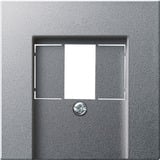 Gira Zentralplatte Telekommunikations-Anschluss-Einheit Abdeckung aluminium, Retail