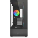 Sharkoon AK6 RGB  , Tower-Gehäuse schwarz, Tempered Glass x 2