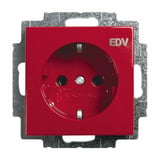 Busch-Jaeger Schutzkontaktsteckdose Einsatz 20 EUC/DV-917 rot, Retail