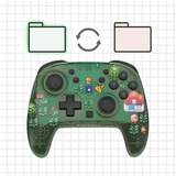 HORI Wireless HORIPAD Turbo (Pixel Grün), Gamepad grün/transparent, Nintendo Switch 2