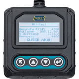 Hazet Batterietester Mini , Messgerät schwarz, Für 12 V Systeme, mit QR-Code Funktion
