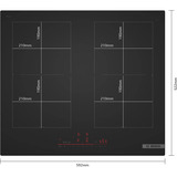 Bosch PVQ61CHB1E Serie 6, Autarkes Kochfeld schwarz (matt), 80 cm