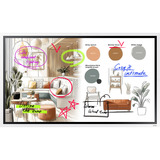 Samsung FLIP WM55FX, Public Display weiß/grau, UltraHD/4K, Touchfunktion, Multi‑Touch