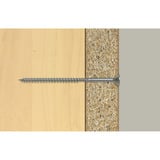 fischer Spanplattenschraube ClassicFast II 3,5x35 Senkkopf TX 1000 Stück, mit Teilgewinde, verzinkt