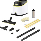 Kärcher SC 3 Deluxe EasyFix, Dampfreiniger weiß/schwarz, 1.900 Watt, mit Bodenreinigungsset EasyFix