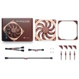 Noctua NF-A14x25 G2 LS-PWM, Gehäuselüfter braun/beige, PWM-Anschluss, 140 mm