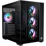 Thermaltake View 380 TG ARGB Black, Tower-Gehäuse schwarz, Tempered Glass x 2