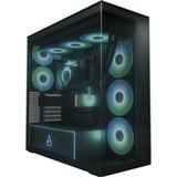 ARCTIC Xtender VG , Tower-Gehäuse schwarz (matt), Tempered Glass x 2 (getönt)