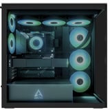 ARCTIC Xtender VG , Tower-Gehäuse schwarz (matt), Tempered Glass x 2 (getönt)